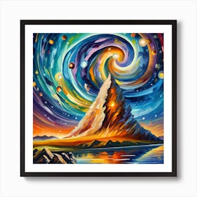 Galaxy Painting Art Print