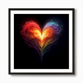 Heart Of Fire Art Print