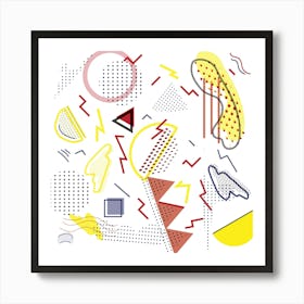 Abstract Geometric Line Art Art Print