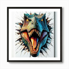 Jurassic Park T-Rex Art Print