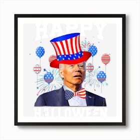 Limited Edition Funny Biden Happy Halloween For Funny 4th Of Art Print