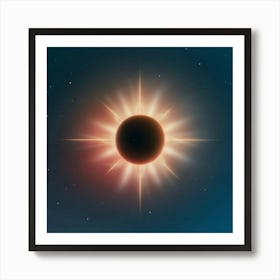 Solar Eclipse Art Print