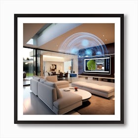 Modern Living Room Art Print