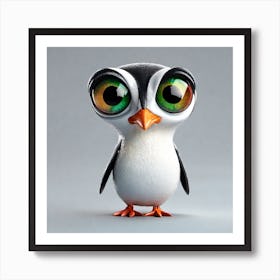 Cute Penguin Art Print