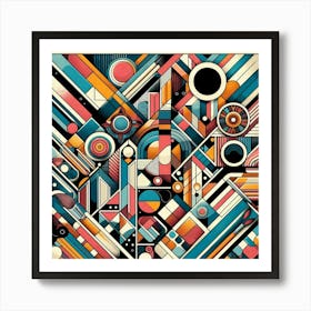 Abstract Geometric Pattern 1 Art Print