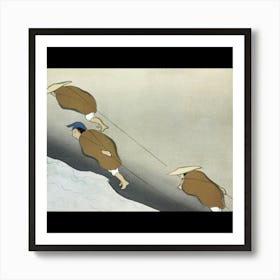 Three Men On A Hill Art Print