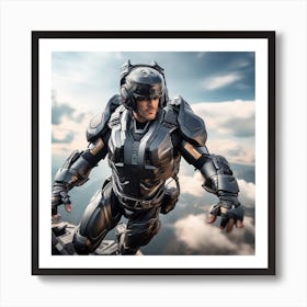 Man In A Suit Flying Art Print