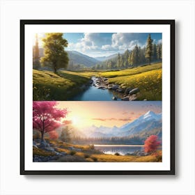 Landscape Painting 75 Art Print