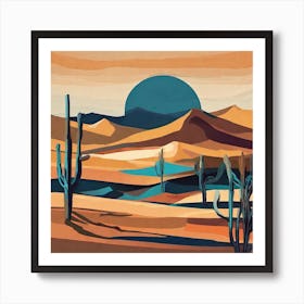 Desert Canvas Print Art Print