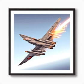 Russian Fighter Jet Art Print