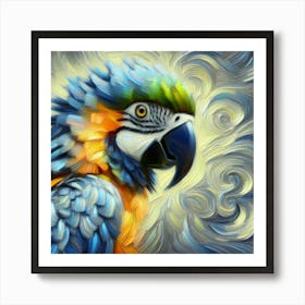 Parrot of American Grey Art Print