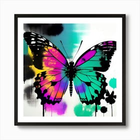 Butterfly Painting 166 Art Print