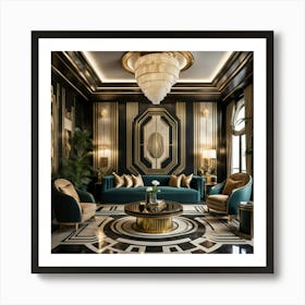 Deco Living Room 3 Art Print