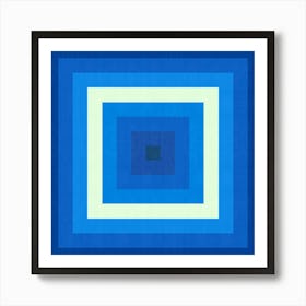 Squares gradient colors 10 Art Print