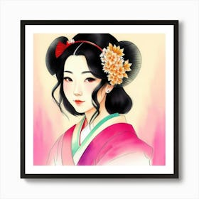 Layers of Legacy: The Art of the Geisha Art Print