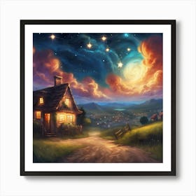 House In The Countryside Art Print