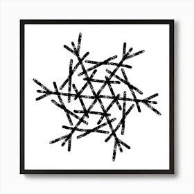 Snowflake 52 Art Print