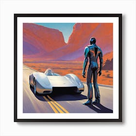 Futuristic Car 31 Art Print