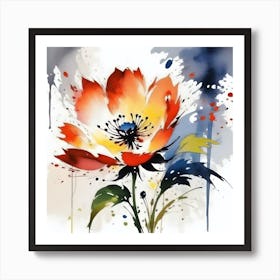 Flower Painting Art Print