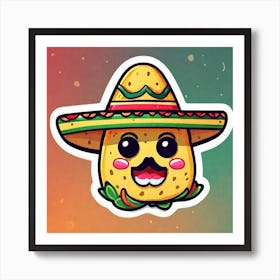 Mexican Sticker 8 Art Print