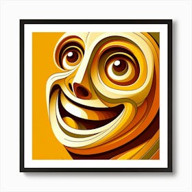 Face Of A Man Art Print