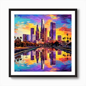 Los Angeles Skyline Art Print