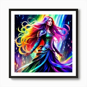 Rainbow Girl Art Print