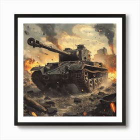 World Of Tanks 3 Art Print