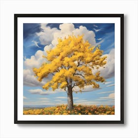 Yellow Tree 1 Art Print