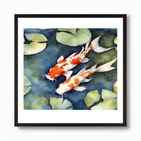 Koi Fish Art Print