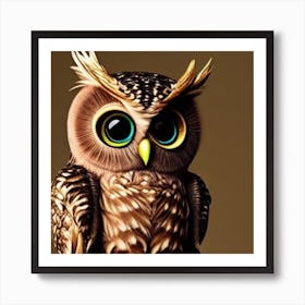 Lucky Owl Art Print