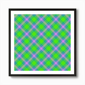 Plaid Fabric 117 Art Print