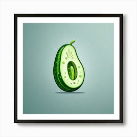 Avocado - Avocado Stock Videos & Royalty-Free Footage Art Print