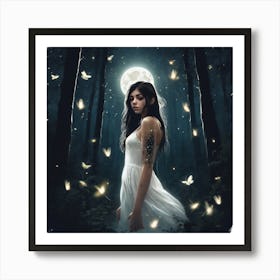 Illuminating The Forest Art Print