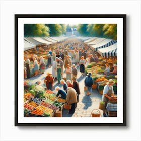 Farmers Market Art Print