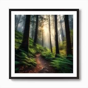 Path Through The Forest 17 Art Print