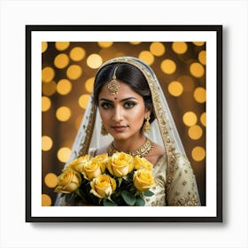 Indian bride 1 Art Print