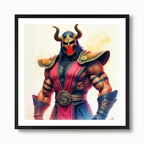 Mortal Kombat Ninja Fighter Concept Art (62) Art Print