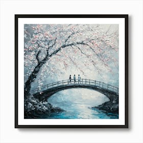 Cherry Blossom Bridge 1 Art Print