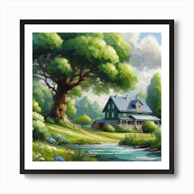 House By The River Art Print