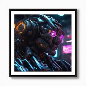 Futuristic Robot 71 Art Print