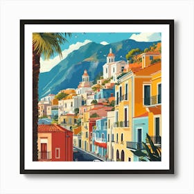 Of A Town In Italy Art Art Print