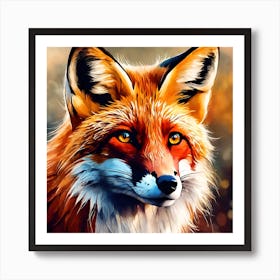 The Beautiful Red Fox Art Print