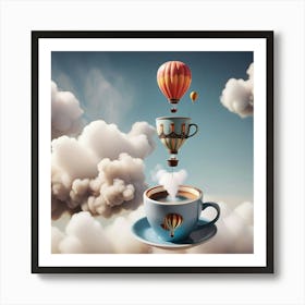 Hot Air Balloons In The Sky Art Print