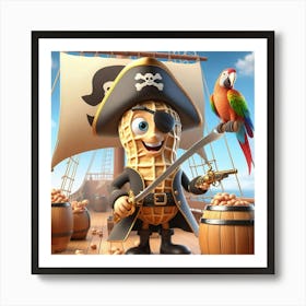 Peanut Pirate 8 Art Print
