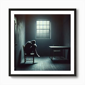 Alone in the Darkness Art Print