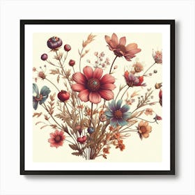 Floral Bouquet 3 Art Print