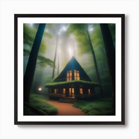 Mystical Forest Retreat 1 Art Print