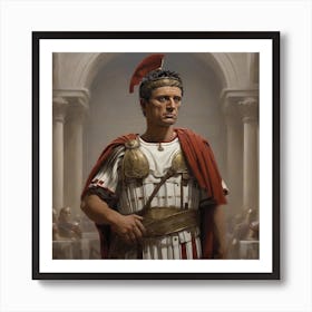 Leonardo Diffusion Xl An Imaginary Image Of The Roman Caesar 0 Art Print