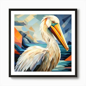 Cubism Art, Pelican 2 Art Print